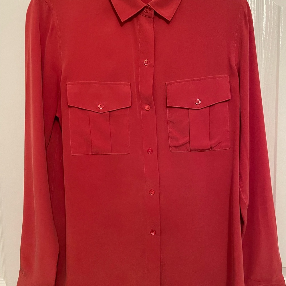 Rails Red Button Down Shirt